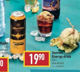 Billa Semtex energetický nápoj nabídka