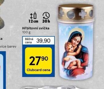 Tesco Hřbitovní svíčka nabídka