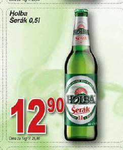 Hruška Pivo holba nabídka