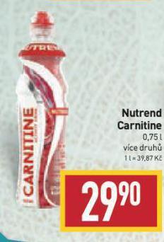 Billa Nutrend carnitine nabídka