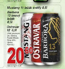 Hruška Pivo mustang nabídka