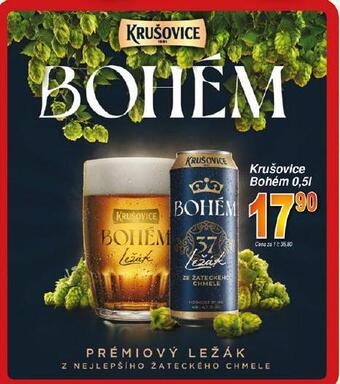 Hruška Pivo krušovice bohém nabídka