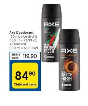 Tesco Axe deodorant nabídka