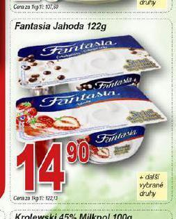 Hruška Fantasia jogurt nabídka