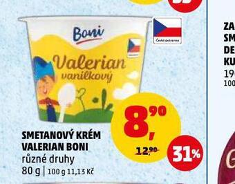 Penny Market Smetanový krém valerian nabídka