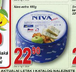 Hruška Niva sýr nabídka