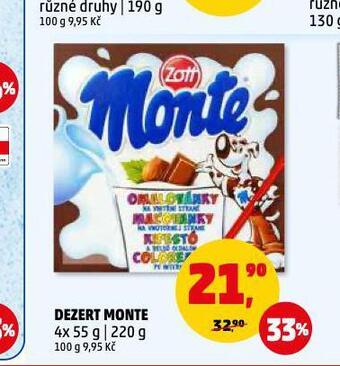 Penny Market Dezert monte nabídka