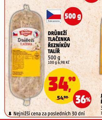 Penny Market Drůbeží tlačenka nabídka