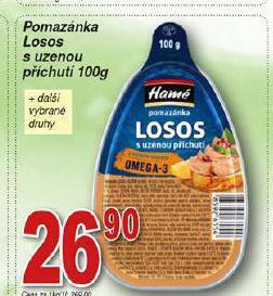 Hruška Pomazánka losos s uzenou příchutí nabídka