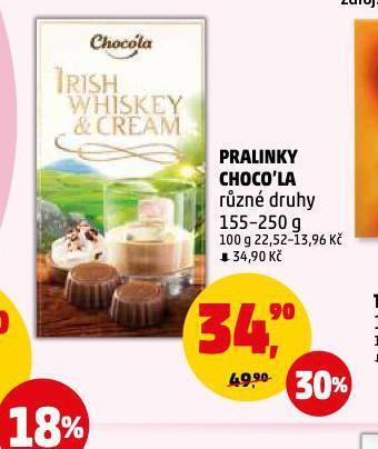 Penny Market Pralinky choco'la nabídka