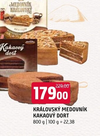 Terno KRÁLOVSKÝ MEDOVNÍK KAKAOVÝ DORT nabídka
