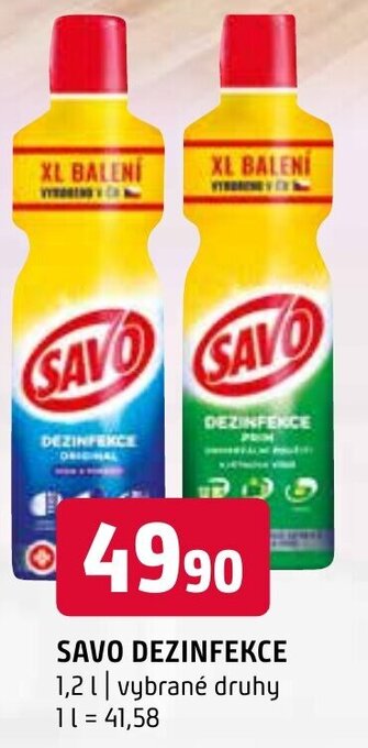 Terno SAVO DEZINFEKCE 1,2 L nabídka