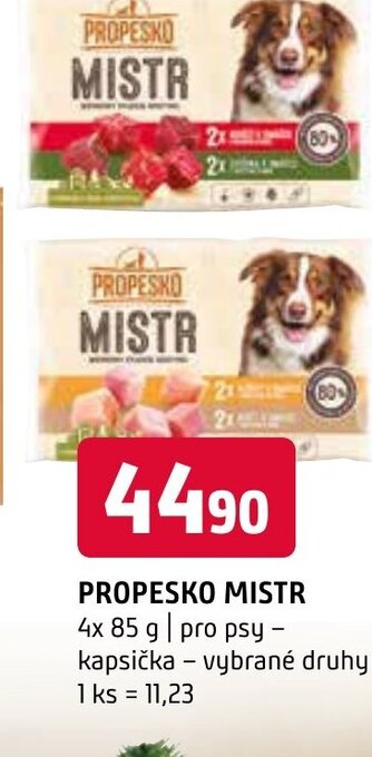 Terno PROPESKO MISTR 4x 85 g pro psy - kapsička nabídka