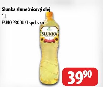 Partner Maloobchodní síť Slunka slunečnicový olej 1L nabídka