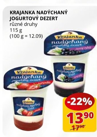 Flop KRAJANKA NADÝCHANÝ JOGURTOVÝ DEZERT nabídka