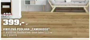 OBI VINYLOVÁ PODLAHA ,,CAMBRIDGE nabídka