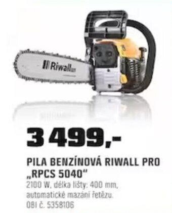 OBI PILA BENZÍNOVÁ RIWALL PRO ,,RPCS 5040 nabídka