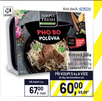 Makro Hotová jídla 350-420g nabídka