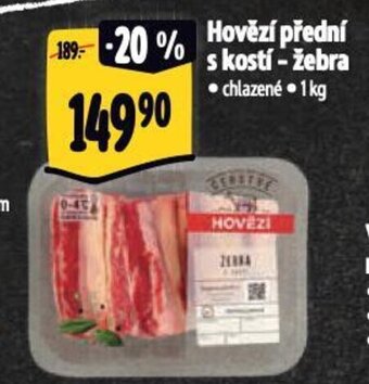 Albert Hovězí přední s kostí - žebra nabídka