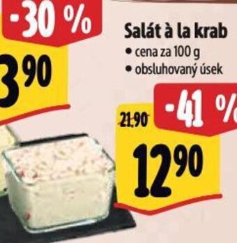 Albert Salát à la krab nabídka