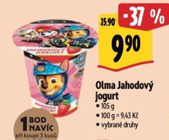 Albert Olma Jahodový jogurt 105 g nabídka