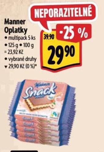 Albert Manner Oplatky nabídka
