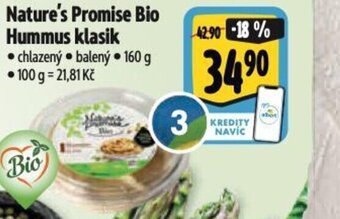 Albert Nature's Promise Bio Hummus klasik nabídka