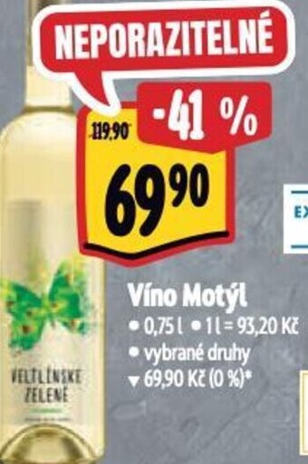 Albert Víno Motýl nabídka