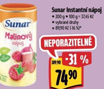Albert Sunar Instantní nápoj nabídka