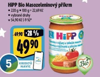 Albert HiPP Bio Masozeleninový příkrm nabídka
