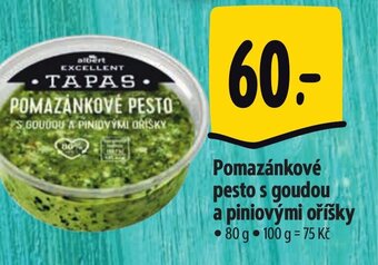 Albert Pomazánkové pesto s goudou a piniovými oříšky nabídka