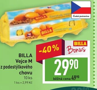 Billa BILLA Vejce M z podestýlkového chovu nabídka
