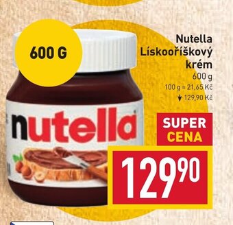 Billa Nutella Lískooříškový krém nabídka