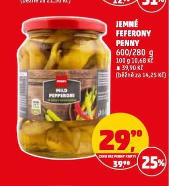 Penny Market Jemné feferony nabídka