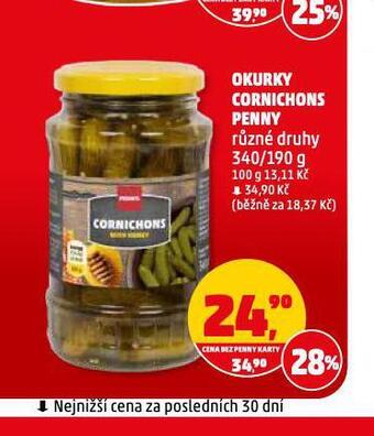 Penny Market Okurky cornichons nabídka