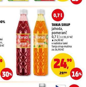 Penny Market Tanja sirup nabídka