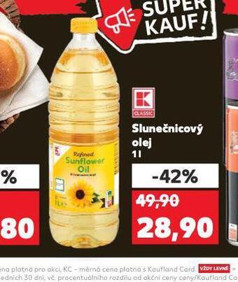 Kaufland Slunečnicový olej nabídka
