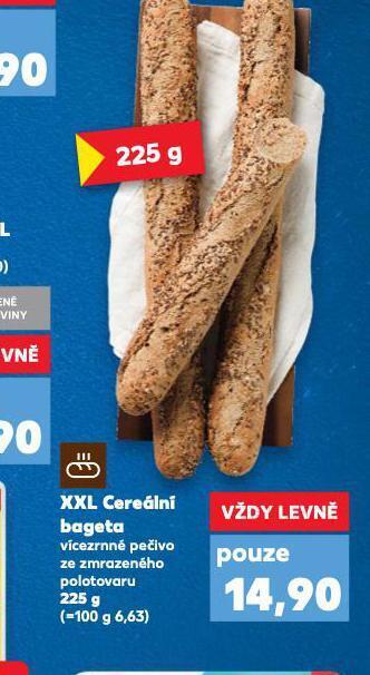 Kaufland Xxl cereální bageta nabídka