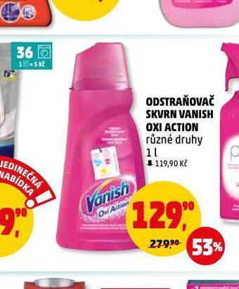 Penny Market Vanish oxi action na skvrny nabídka