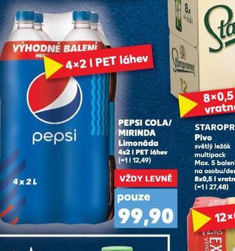 Kaufland Pepsi cola / mirinda nabídka