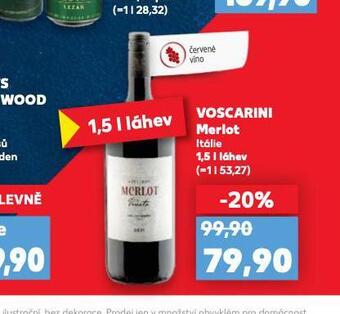 Kaufland Voscarini merlot nabídka