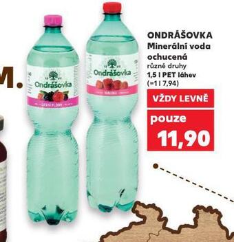Kaufland Ondrášovka ochucená nabídka
