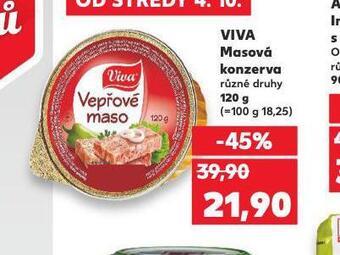 Kaufland Viva masová konzerva nabídka