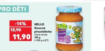 Kaufland Hello ovocná přesnídávka nabídka