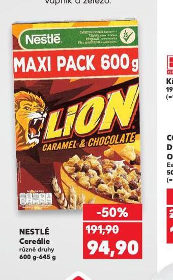 Kaufland Nestlé cereálie nabídka