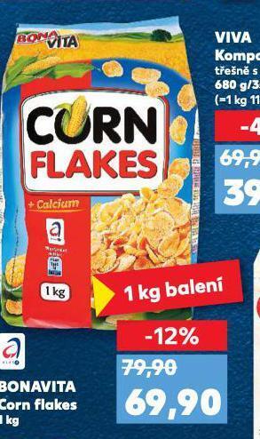 Kaufland Bonavita corn flakes nabídka