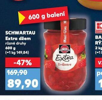 Kaufland Schwartau extra džem nabídka