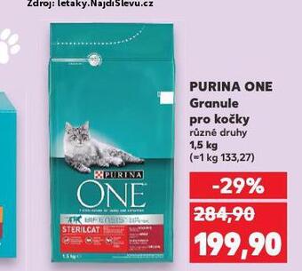 Kaufland Purina one granule pro kočky nabídka