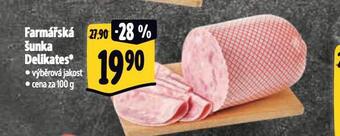 Albert Farmářská šunka delikates nabídka