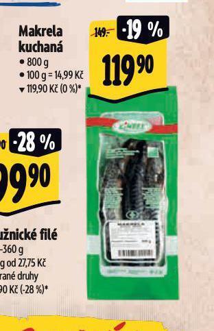Albert Makrela kuchaná nabídka